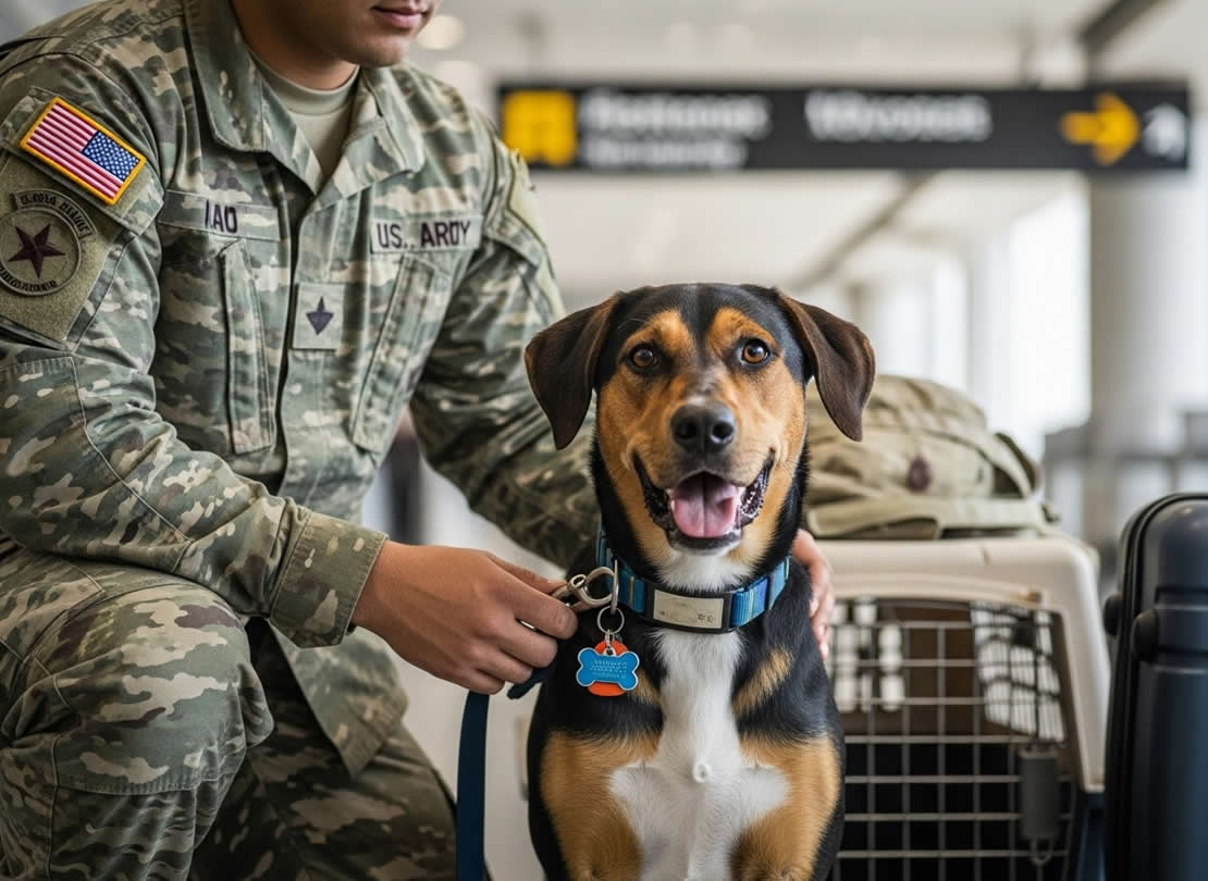 military pet transportation