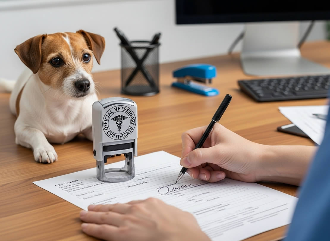 USDA APHIS pet travel certificate
