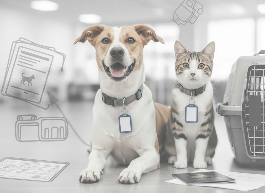 Pet dog travel requirements